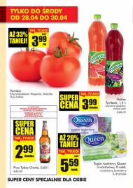 Do środy w gazetce promocyjnej pomidory tańsze o 33%, nektar ...