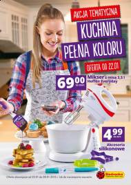 Gazetka Biedronka Kuchnia i akcesoria kuchenne, naczynia, garnki, noże, oferta ważna od 2015.01.22 do 2015.02.04