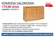 Komoda salonowa, Cena: 179,00 zł/szt.
- płyta wiórowa laminowana
- ...
