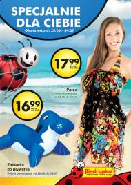 Biedronka Gazetka od poniedziałku 25 czerwca 2012 - na plażę i do domu, dla dzieci