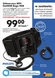 Odtwarzacz MP3 Philips GoGear Raga Fullsound pamięć 4 GB, ...