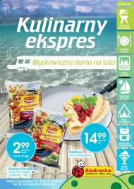 Promocje spożywcze 32 strony gazetki Biedronka od 2013.07.18 do 31 lipca kulinarny express