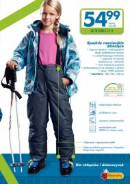 Biedronka spodnie narciarskie dla dzieci