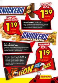 Batony Snickers oraz Mars w rozmiarach XXL. Ceny od 1,19zł!