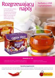 Herbata Green Hills o smaku pomarańczy lub słodkiej śliwki. ...