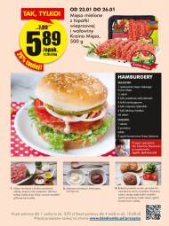 Przepis na hamburgery w gazetce Biedronki. Promocja na mięso ...