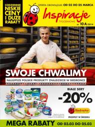 Biedronka oferta spożywcza od 2014.03.03 do 5 marca inspiracje tygodniowe - Swoje Chwalimy, polskie produkty w Biedronce