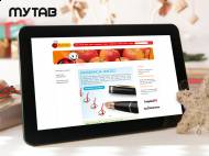 Tablet myTAB 11 Dual Core, cena: 479,00 PLN, 
- szklany dotykowy ...
