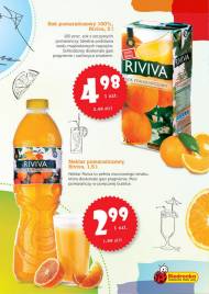W ofercie Biedronki 100% sok pomarańczowy i nektar pomarańczowy.