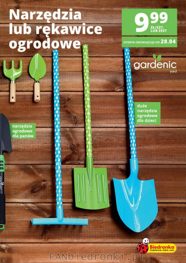 Narzędzia ogrodowe dla panów i duże narzędzia ogrodowe dla dzieci w kolorze ...
