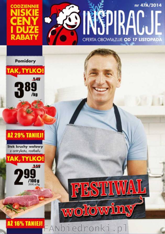 W tym tygodniu w Biedronce festiwal wołowiny - stek kruchy wołowy po 2,99 zł ...