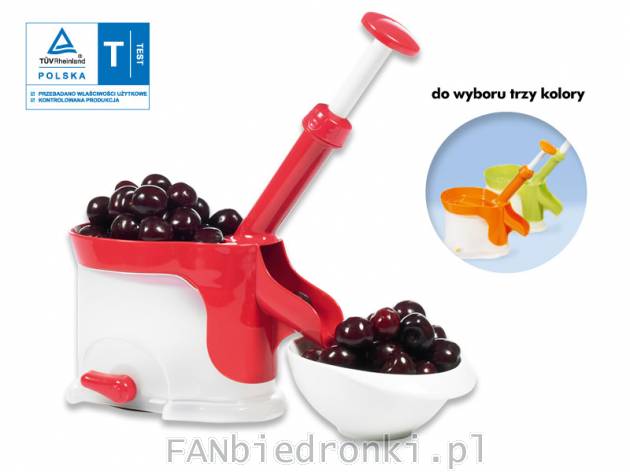 Drylownica do wiśni i czereśni, cena: 16,99 PLN, 
- wyposażona w antypoślizgową ...
