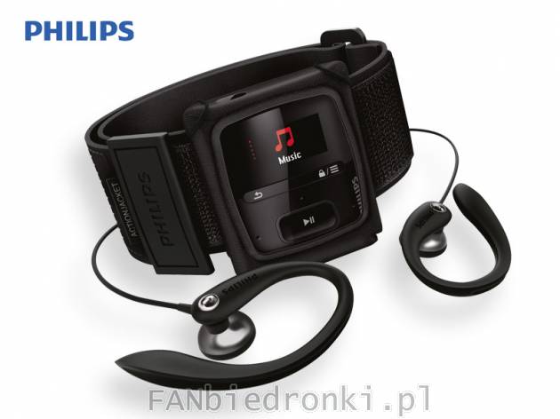 Odtwarzacz MP3 Philips GoGEAR Raga 4GB, cena: 99PLN
- w zestawie: sportowe słuchawki ...