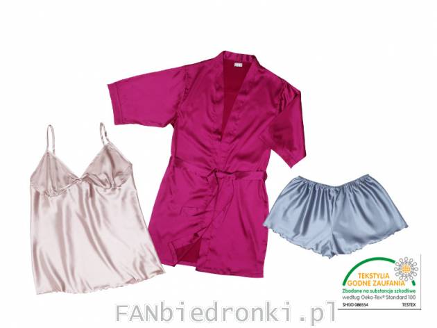 Piżamka satynowa lub szlafrok, cena: 29,99 PLN, 
- delikatna i przyjemna w dotyku ...