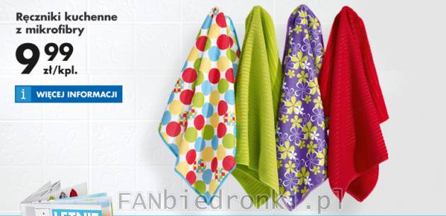 Ręczniki kuchenne z mikrofibry- niezwykle chłonne i szybkoschnące
- doskonałe ...