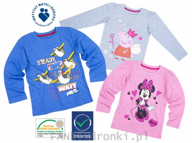T-shirt dziecięcy z licencją, cena: 15,99 PLN, 
- skład: 100% bawełna
- dostępne ...