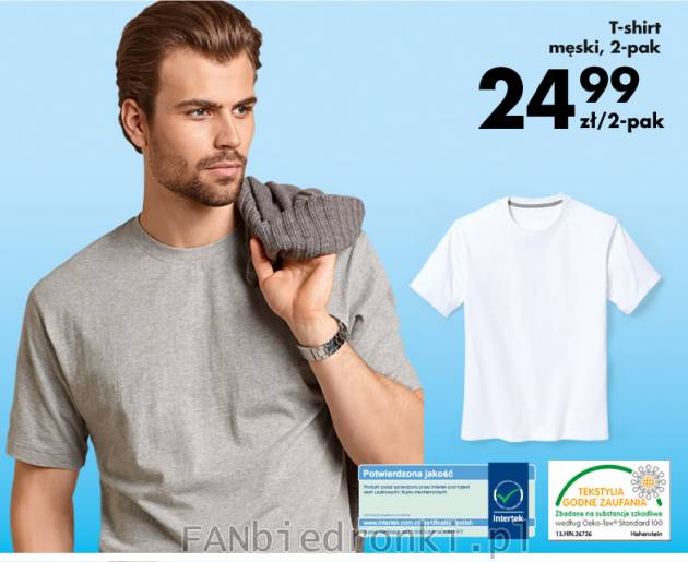 T-shirt męski, 2-pak- skład: 100% bawełna
- dopasowane do sylwetki
- idealne ...