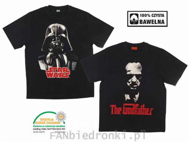 T-shirt męski, cena: 19,99 PLN, 
- koszulki z największymi postaciami wszechczasów
- ...