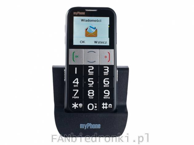 Telefon komórkowy myPhone 1082 Elegant, cena: 99,00 PLN, 
- czytelny, kolorowy ...