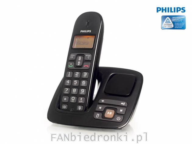 Telefon z automatyczną sekretarką, cena: 99PLN
- funkcja głośnomówiąca
- ...