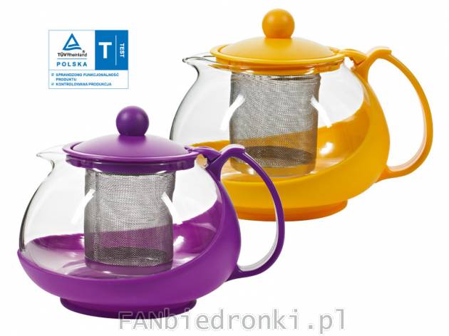 Zaparzacz do herbaty i ziół, cena: 7,99 PLN, 
- pojemność 750 ml
- wykonany ...