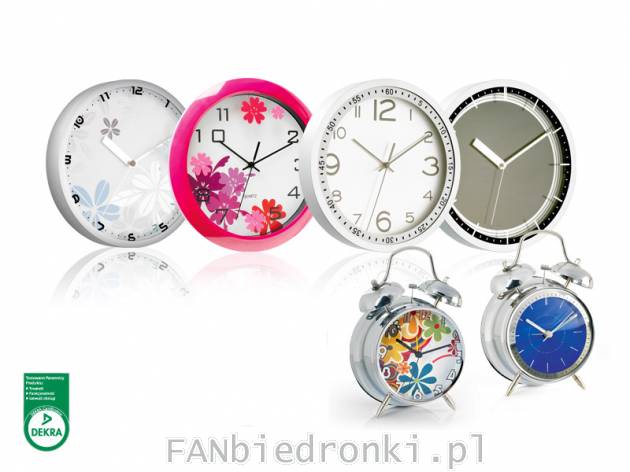 Zegar ścienny lub budzik, cena: 26,99 PLN, cena za szt.
- duża, wyraźna tarcza
- ...