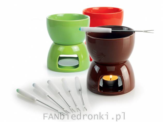 Zestaw do czekoladowego fondue, cena: 19,99PLN
- w zestawie: miseczka, podgrzewacz, ...