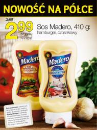 Tani sos Madero w dwóch smakach do wyboru: czosnkowy lub hamburgerowy