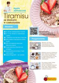 Przepis na tiramisu ze śliwkami w czekoladzie